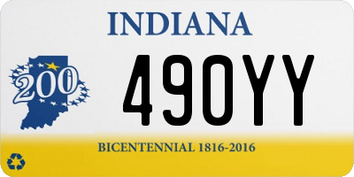 IN license plate 490YY