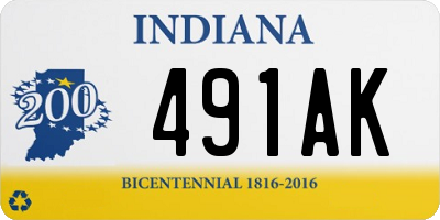 IN license plate 491AK