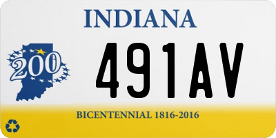 IN license plate 491AV