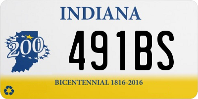 IN license plate 491BS