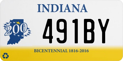 IN license plate 491BY