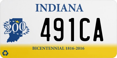 IN license plate 491CA