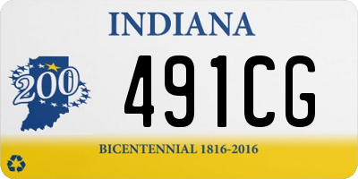 IN license plate 491CG