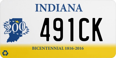 IN license plate 491CK