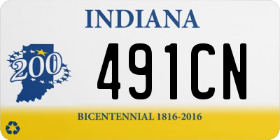 IN license plate 491CN