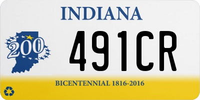 IN license plate 491CR