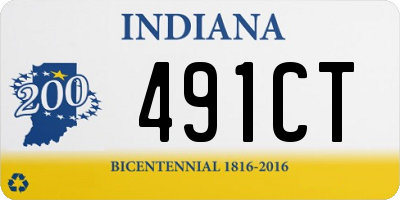 IN license plate 491CT