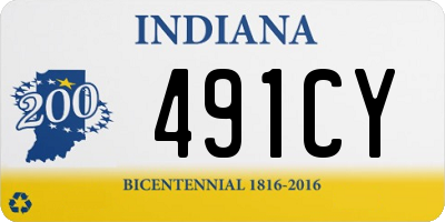 IN license plate 491CY