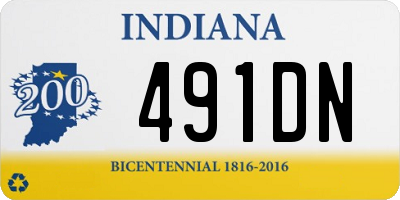 IN license plate 491DN