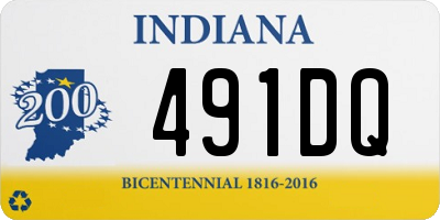 IN license plate 491DQ