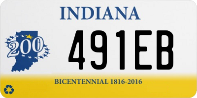 IN license plate 491EB