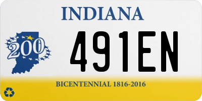 IN license plate 491EN