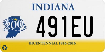 IN license plate 491EU