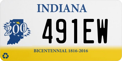 IN license plate 491EW