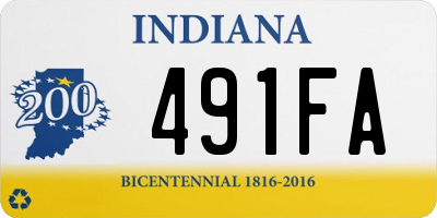 IN license plate 491FA