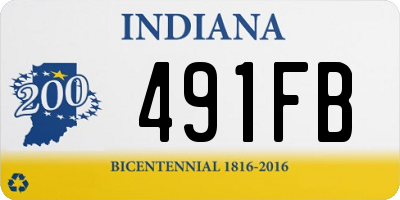 IN license plate 491FB