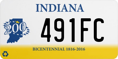 IN license plate 491FC