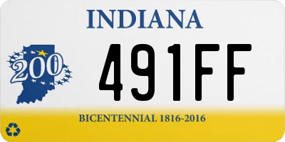 IN license plate 491FF