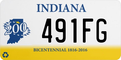 IN license plate 491FG