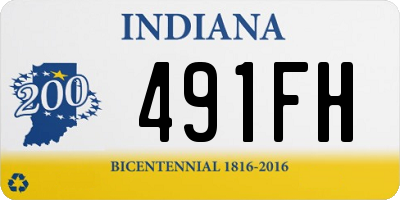 IN license plate 491FH