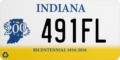 IN license plate 491FL