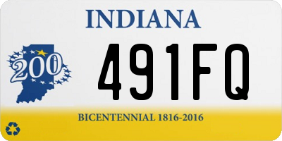 IN license plate 491FQ