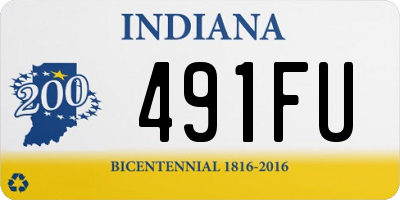 IN license plate 491FU