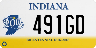 IN license plate 491GD