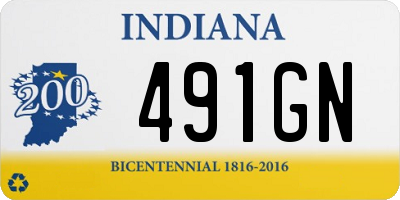 IN license plate 491GN