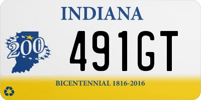 IN license plate 491GT