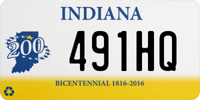 IN license plate 491HQ