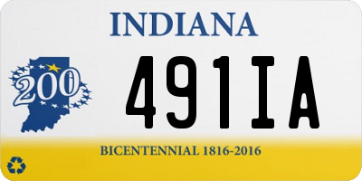IN license plate 491IA
