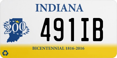 IN license plate 491IB