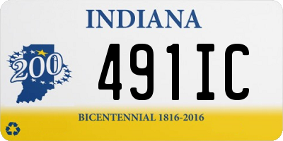 IN license plate 491IC