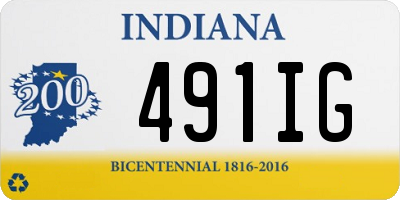 IN license plate 491IG