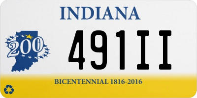 IN license plate 491II