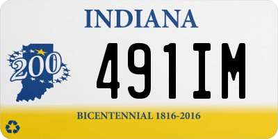 IN license plate 491IM