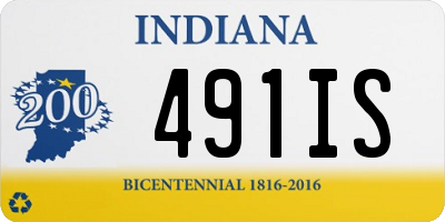 IN license plate 491IS