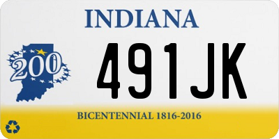 IN license plate 491JK