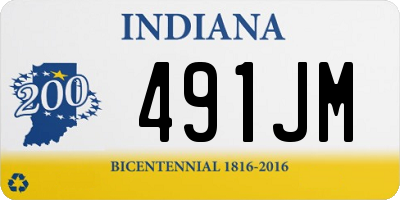 IN license plate 491JM