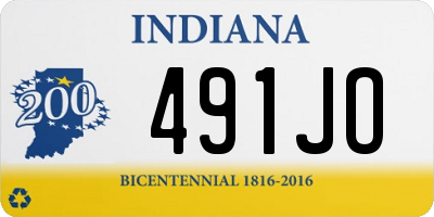 IN license plate 491JO