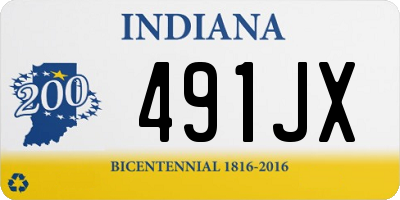 IN license plate 491JX