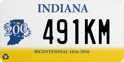 IN license plate 491KM