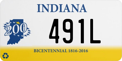 IN license plate 491L