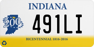 IN license plate 491LI