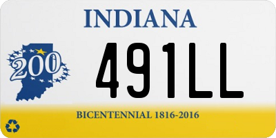 IN license plate 491LL