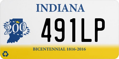 IN license plate 491LP