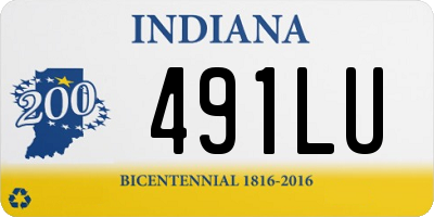 IN license plate 491LU