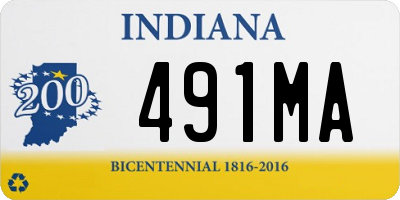 IN license plate 491MA