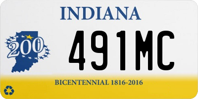 IN license plate 491MC